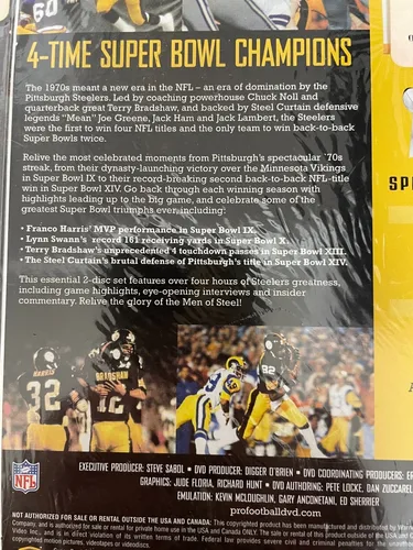 PITTSBURGH STEELERS SUPER BOWL NFL CHAMPIONS 4 DVD image indicator(5)