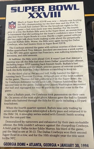 NFL 22KT Gold Super Bowl XXVIII image indicator(6)