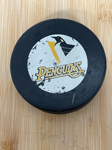 NHL Pittsburgh Penguins Inglasco Puck OFFICIAL GAME USED CIVIC A - photo 2