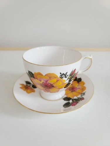 Vintage Royal Vale Bone China Cup & Saucer # 8331