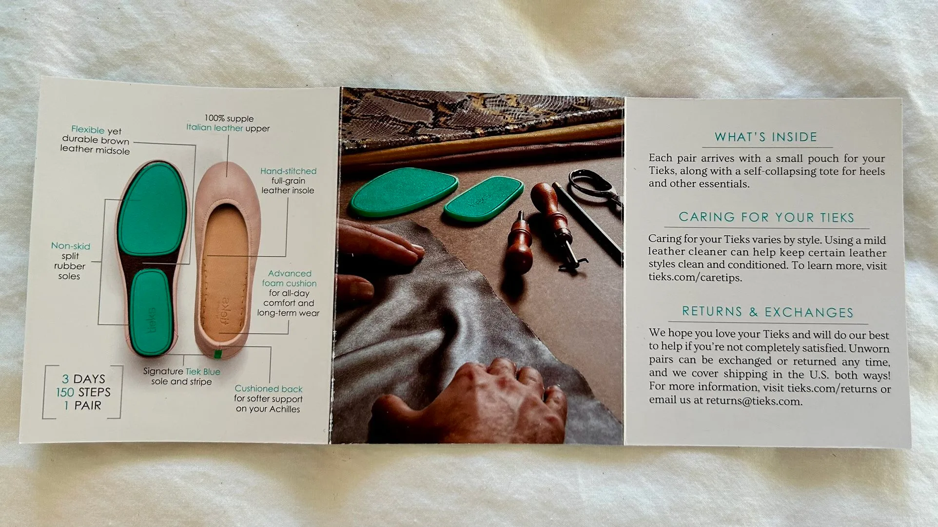 Tiek's Black Leather Ballet Flats - Size 8 image indicator(6)