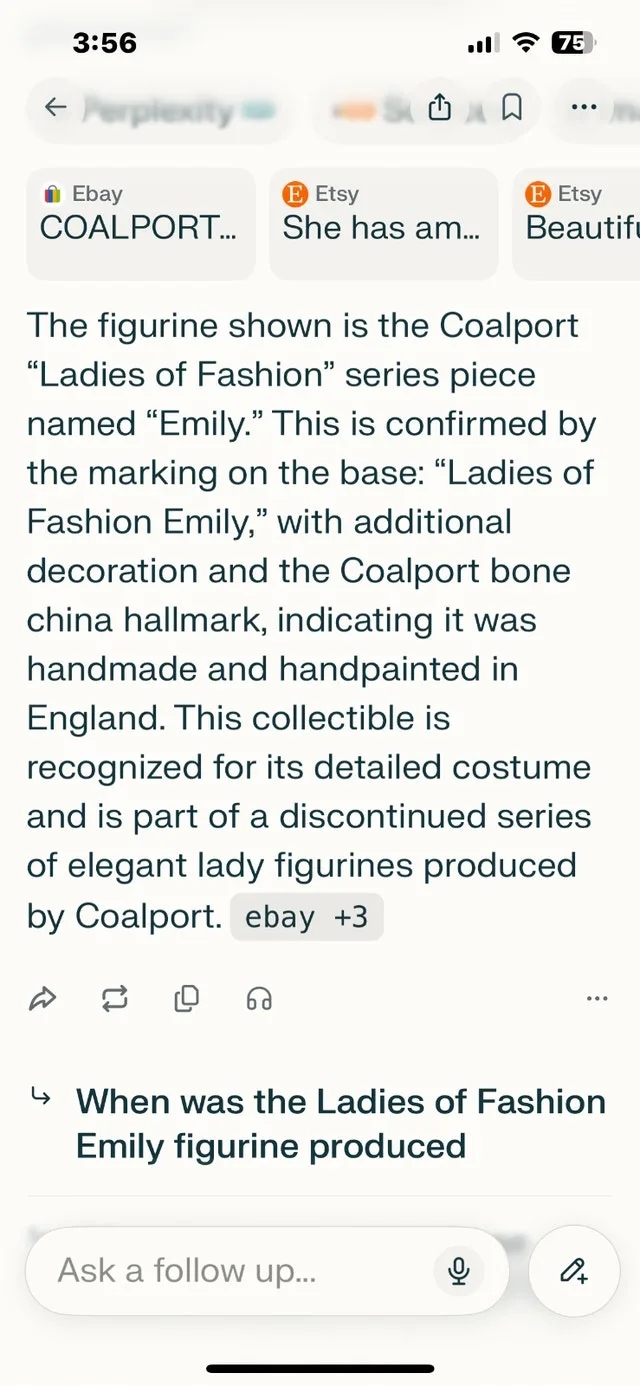 The Coal Port "Ladys of fashion" Emily Figurine image indicator(4)