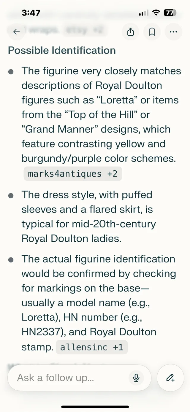 Royal Doulton Figurine Loretta image indicator(5)