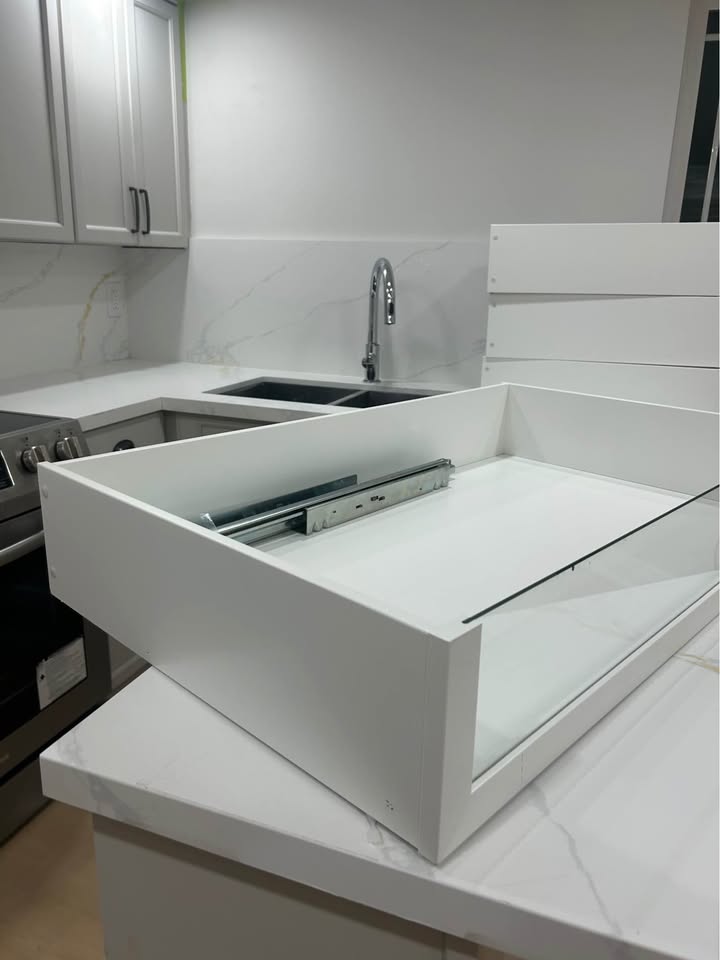 KOMPLEMENT Drawer with glass front, white, 100x58 cm - photo 5