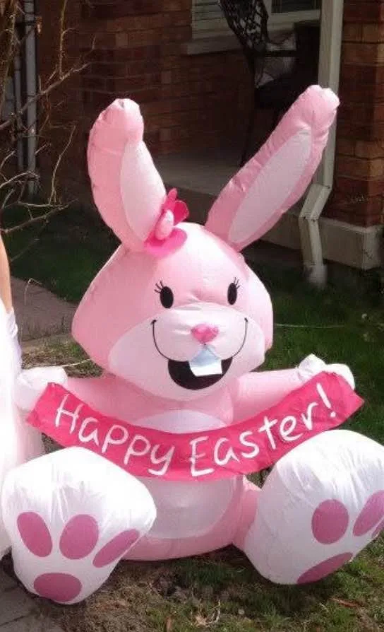 Cute Inflatable Easter bunny image indicator(4)