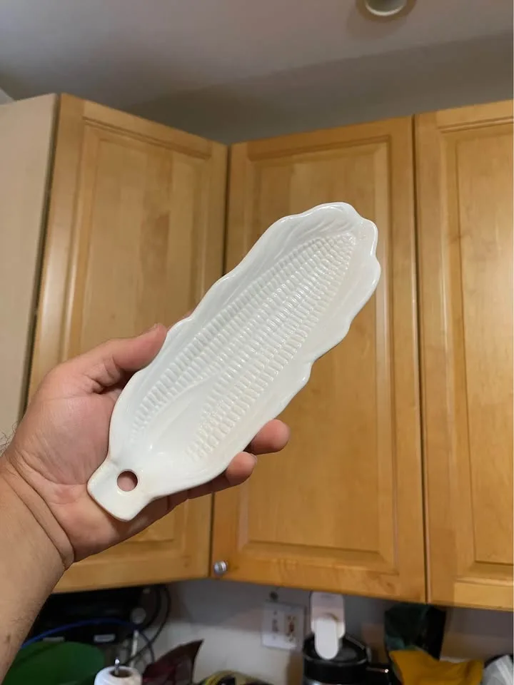 Vintage White Corn Serving Dishes - Pier 1 Imports image indicator(3)