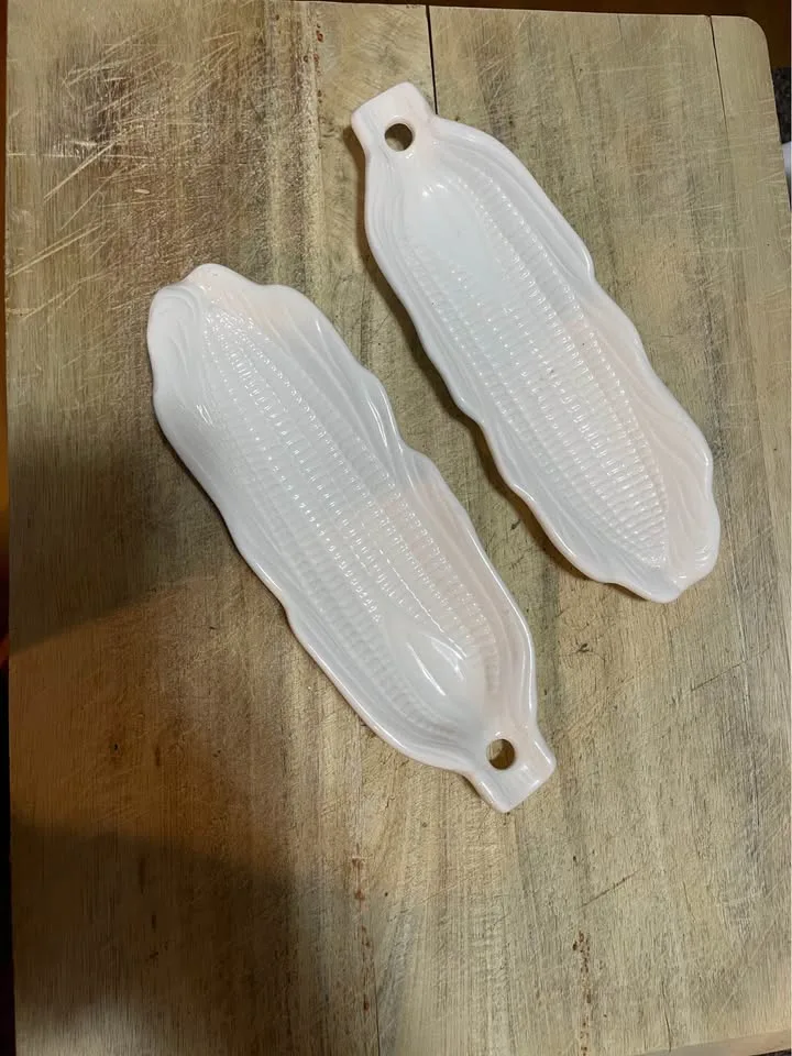 Vintage White Corn Serving Dishes - Pier 1 Imports image indicator(4)