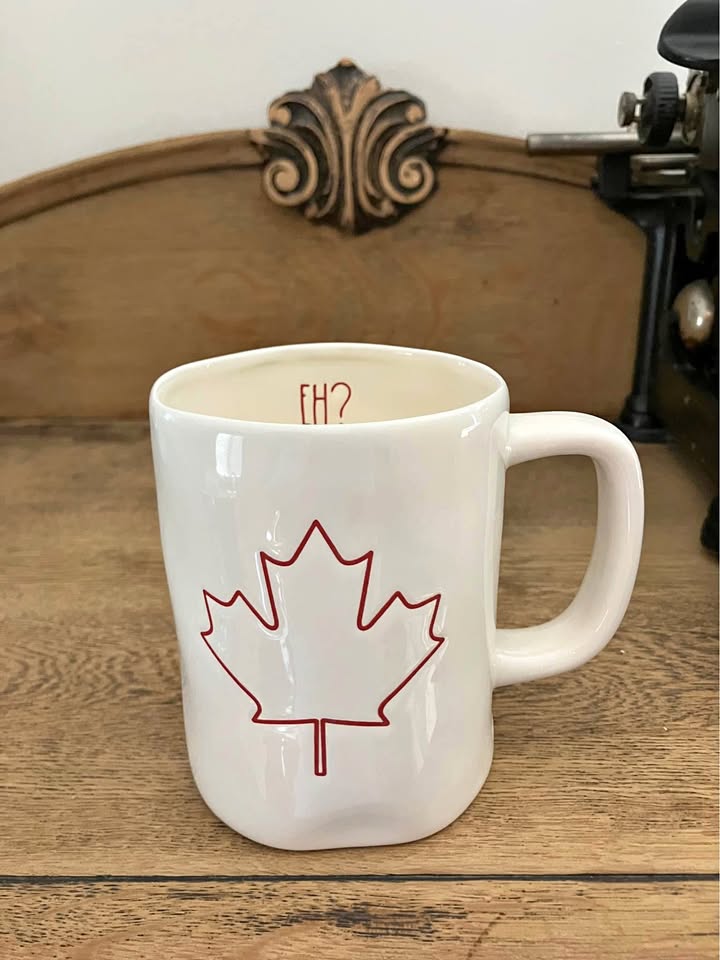Rae Dunn 2018 Canada Day Mug Maple Leaf