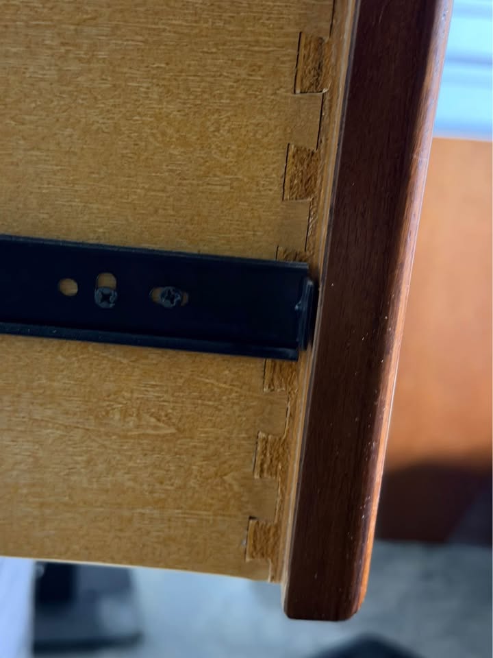 LIKE NEW Art Van 5 Drawer Hardwood Tall Dresser Chest - photo 3