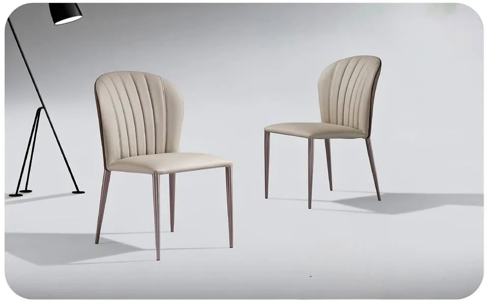Elegant Modern Dining Chair - Soft Beige thumbnail
