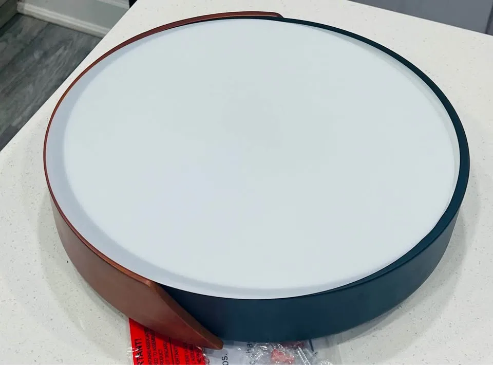 New Modern Black Flush Mount Ceiling Light image indicator(6)