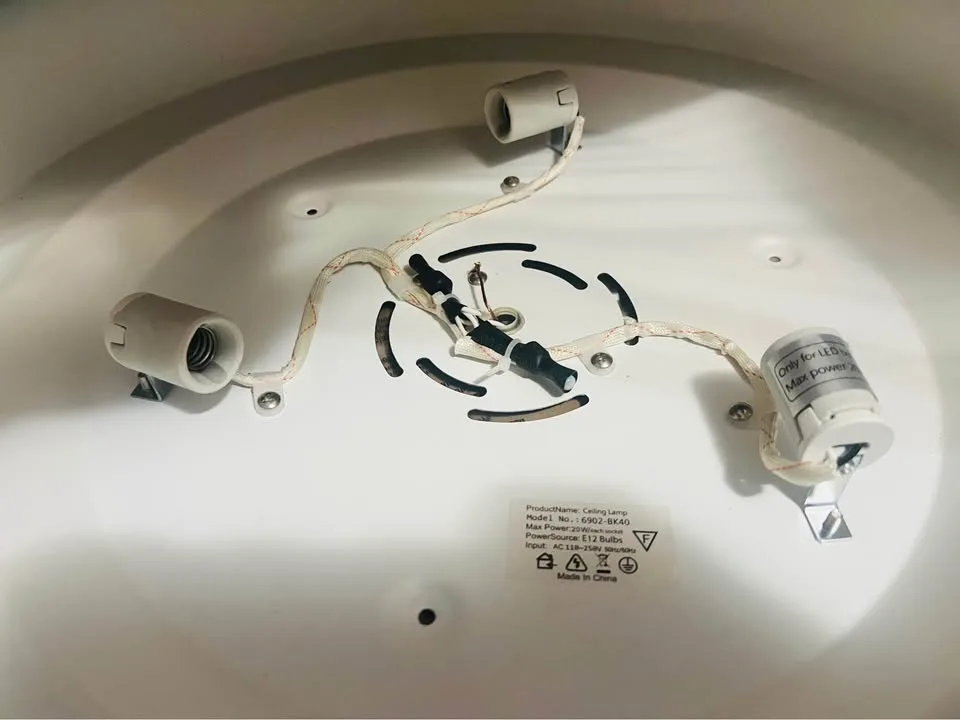 New Modern Black Flush Mount Ceiling Light image indicator(7)