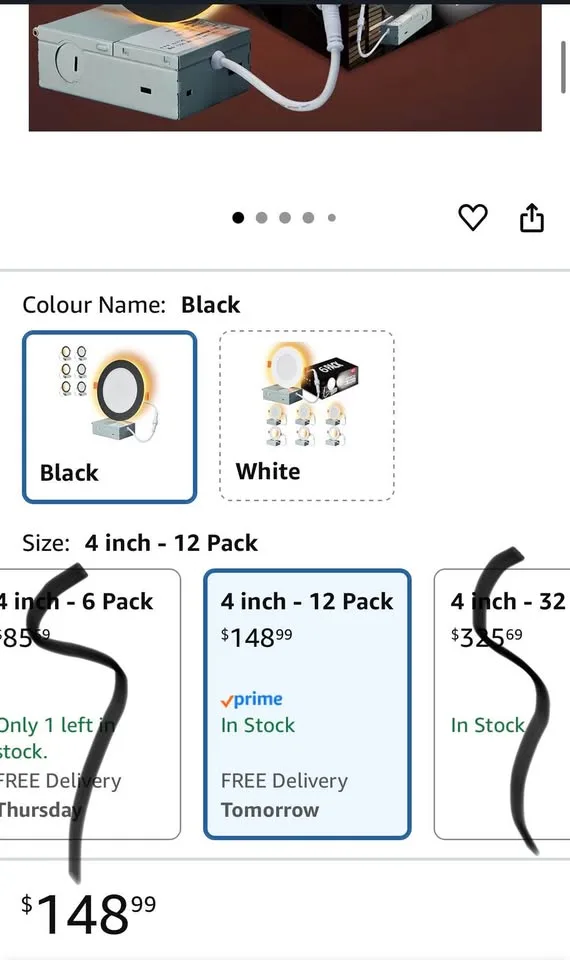 Togalonn LED Pot Lights 4 Inch Recessed with Night Light image indicator(2)