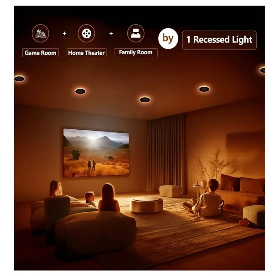 Togalonn LED Pot Lights 4 Inch Recessed with Night Light image indicator(3)