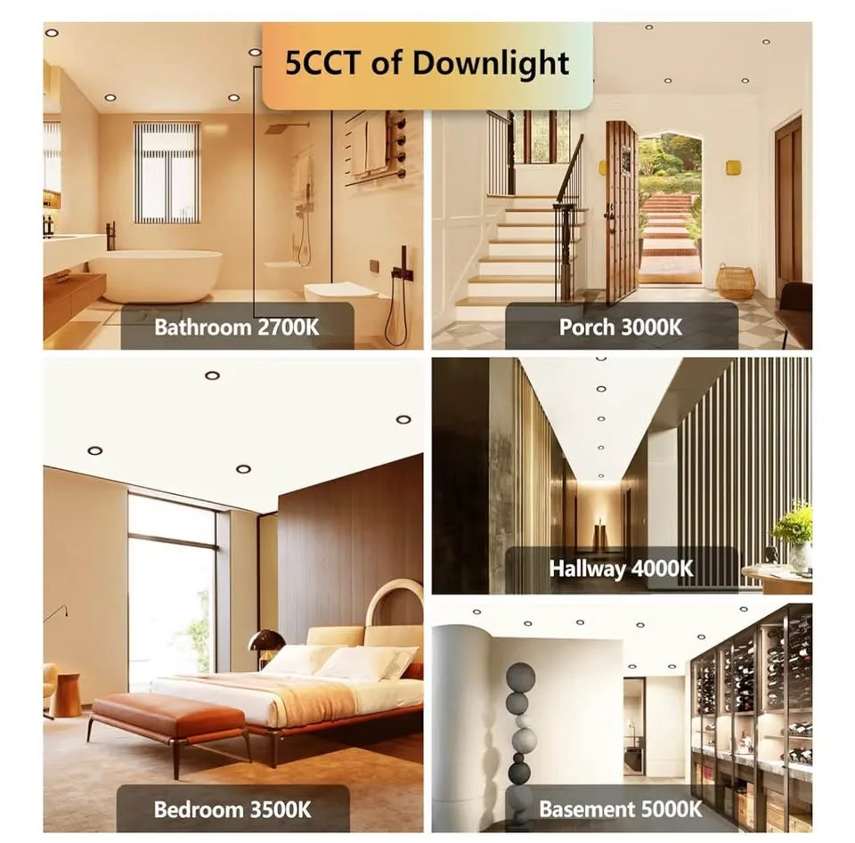 Togalonn LED Pot Lights 4 Inch Recessed with Night Light image indicator(6)