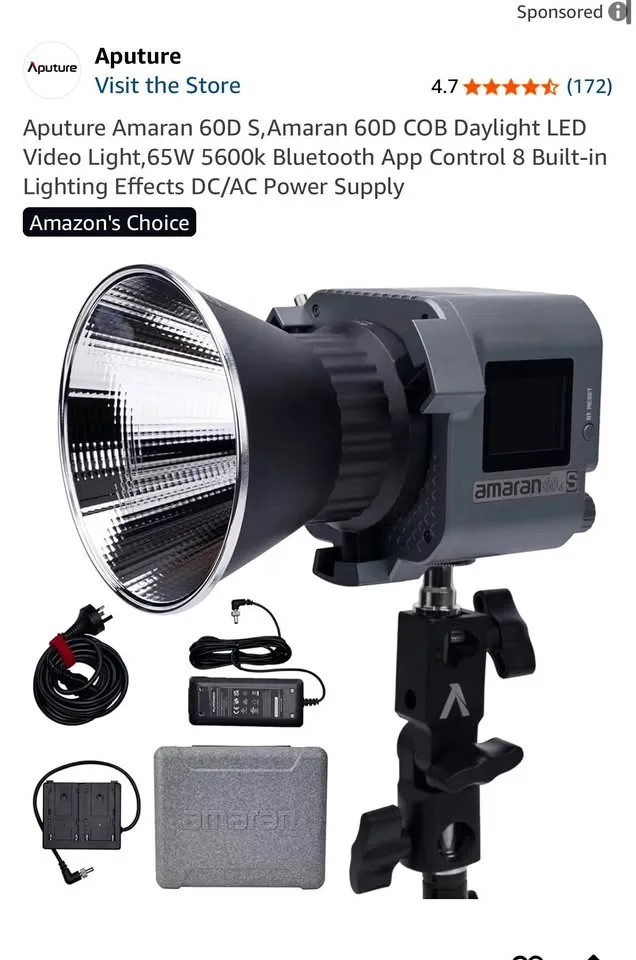 Aputure Amaran 60D S LED Video Light thumbnail