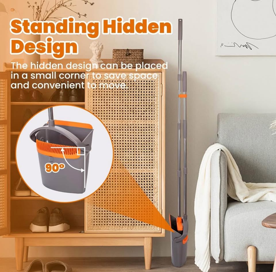 (New) Upright Broom & Dustpan Set - photo 4