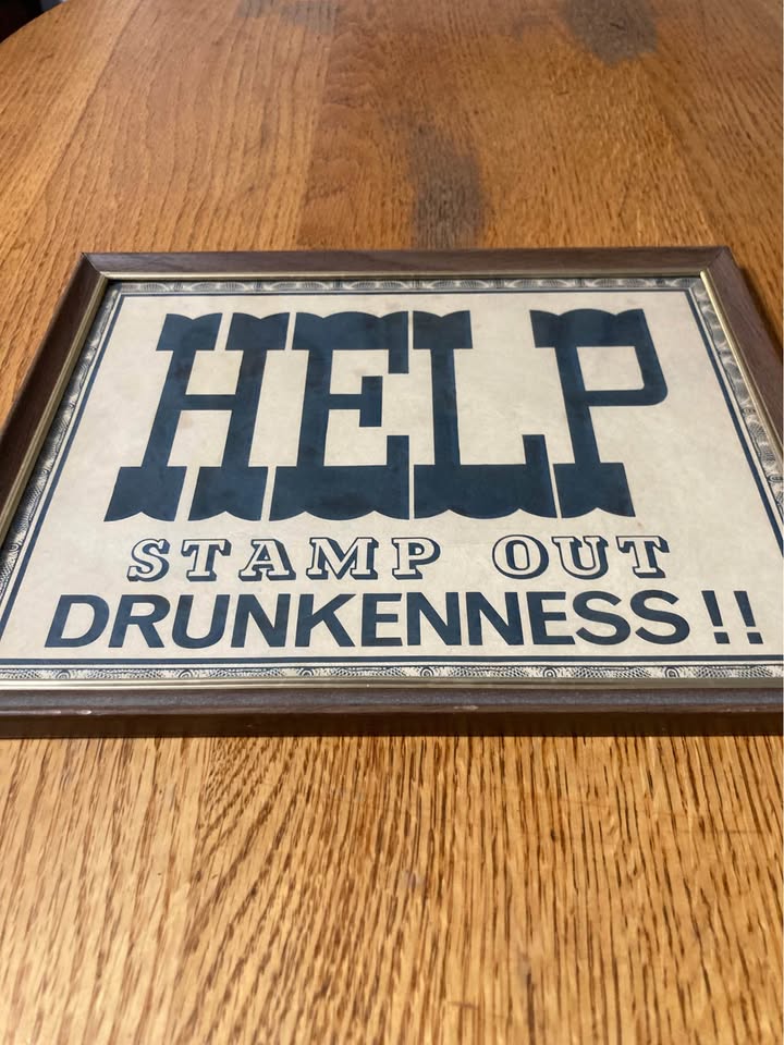 Stamp out drunkenness frame - photo 2