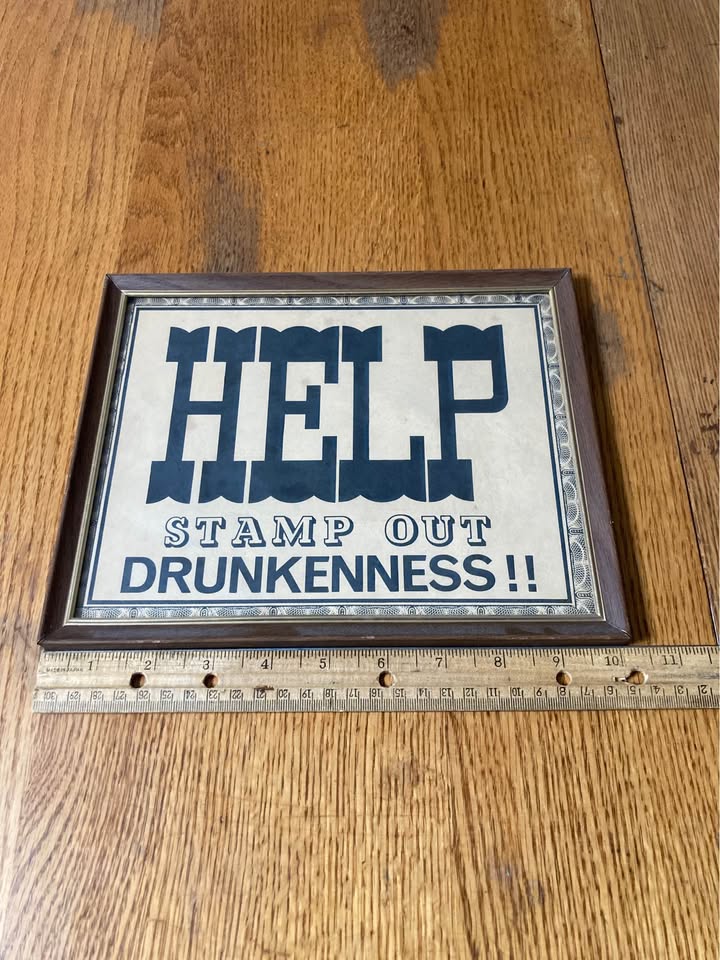 Stamp out drunkenness frame - photo 5