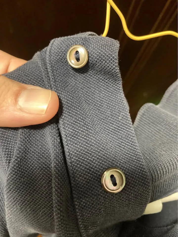 Navy Lacoste polo size 7 image indicator(3)