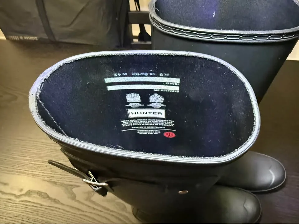 Hunter Tall Rain Boots - Black - Size 9 image indicator(2)