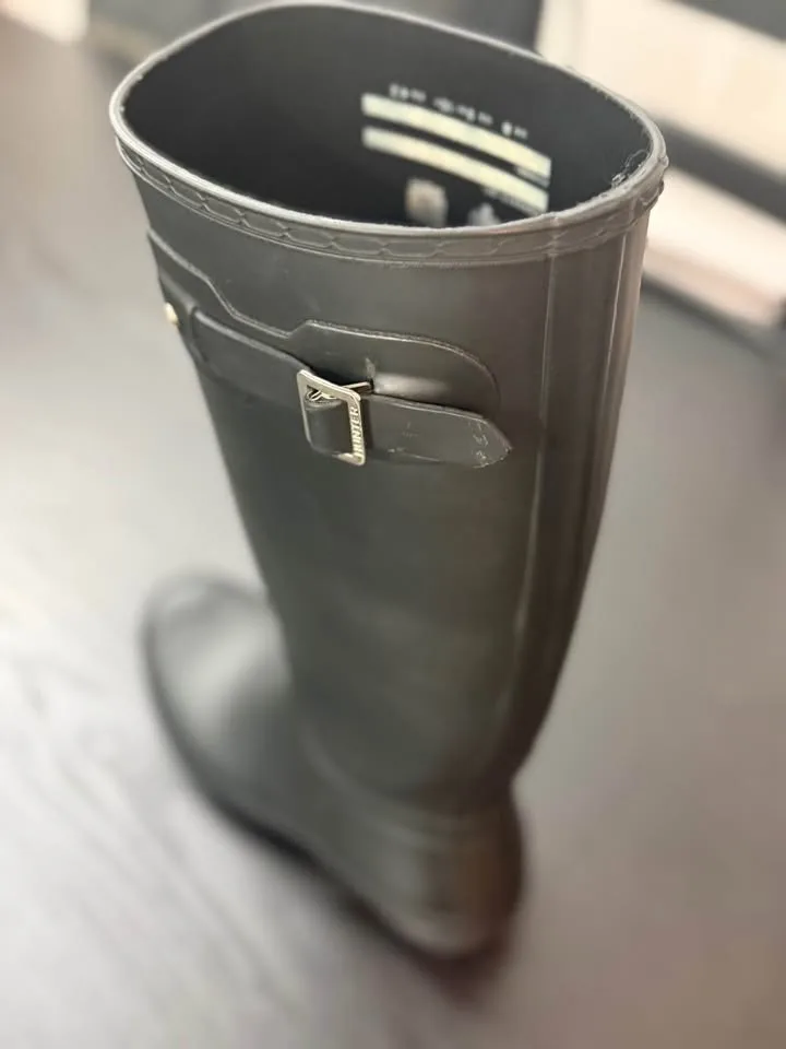 Hunter Tall Rain Boots - Black - Size 9 image indicator(3)