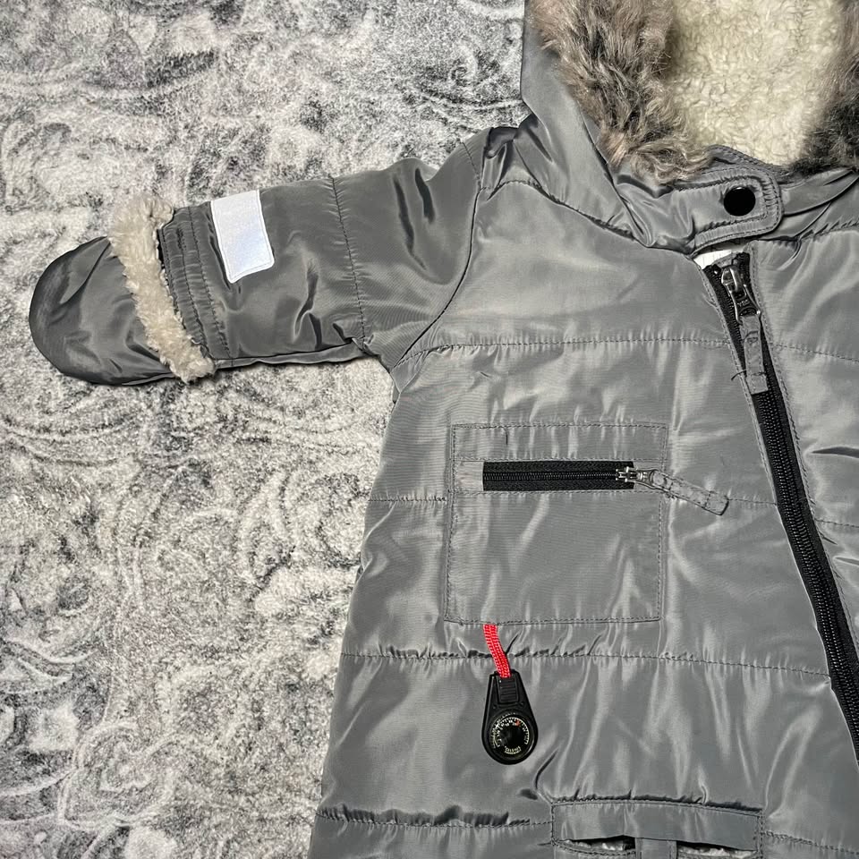 Snowsuit 0-3 Months Sherpa Car Seat/Stroller - Blue Banana - photo 5