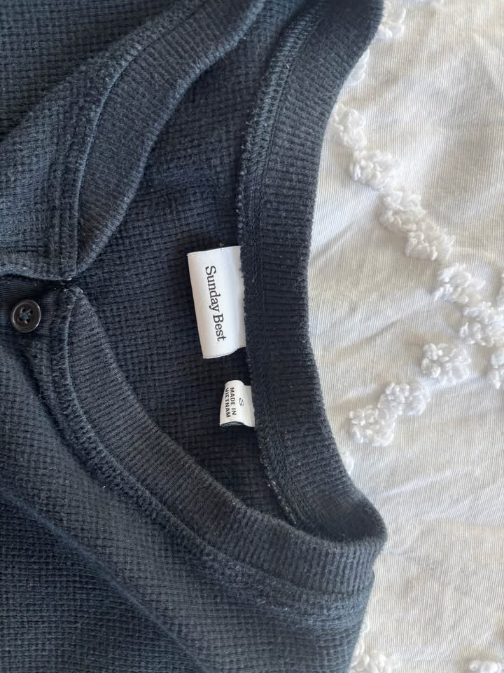 Aritzia Baby Waffle Cropped T-shirt - photo 4