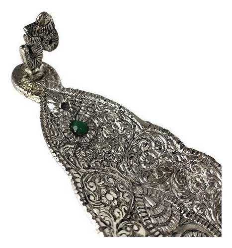 Indian Silver Incense Burner Om | Yoga Decor - photo 2