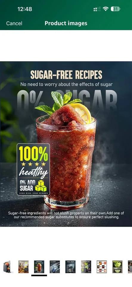 Slushy Machine, INOVIVA S1.2 No Ice Needed image indicator(3)