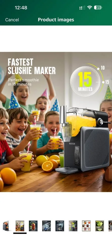 Slushy Machine, INOVIVA S1.2 No Ice Needed image indicator(7)