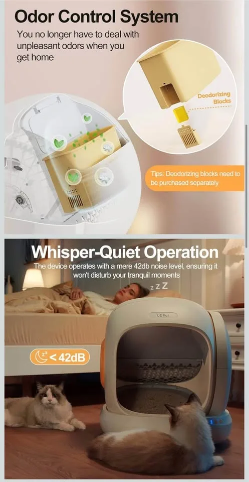 UBPet Smart Cat Litter Box – Automatic Self-Cleaning | App Mon image indicator(4)