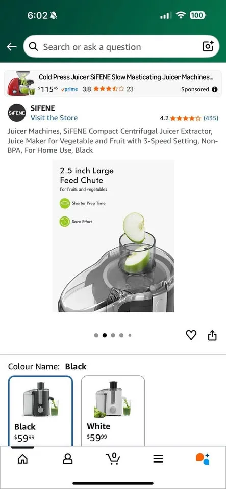 SiFENE 400W Centrifugal Juicer Machine, New image indicator(3)