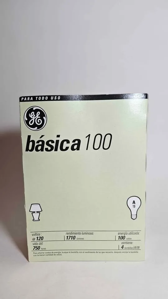 3 Boxes GE Basic 100 Watt Light Bulbs (4 Bulbs Per Box) image indicator(2)