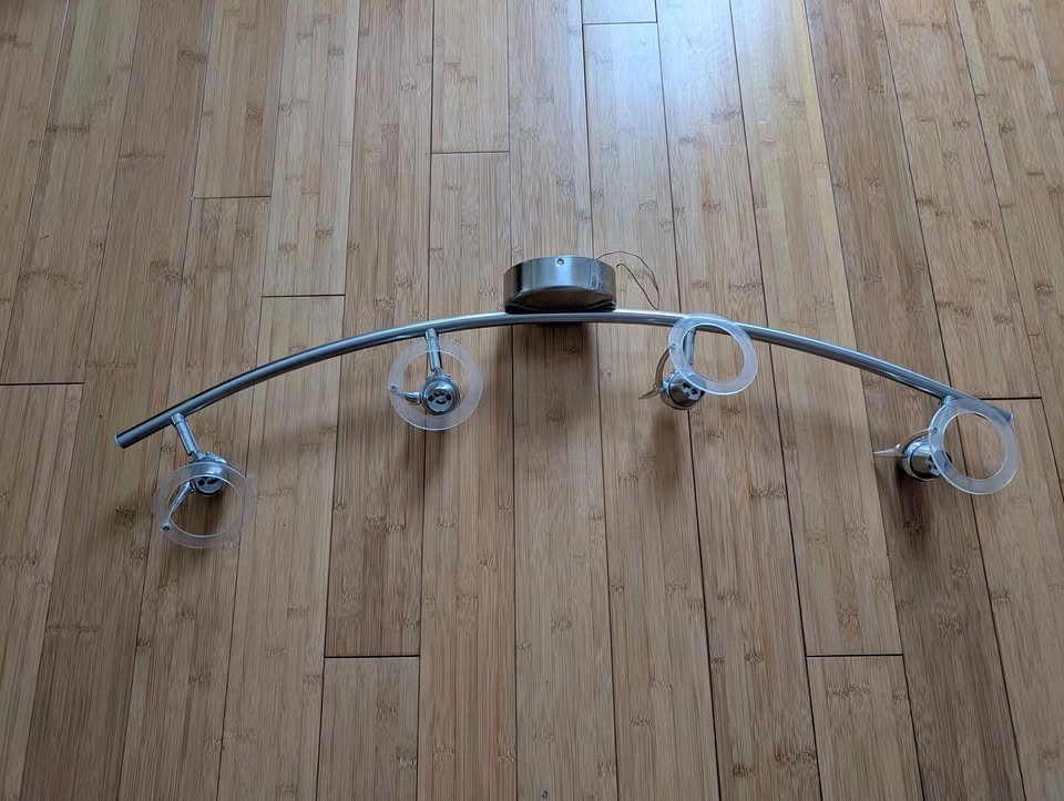 Stainless Steel Light Fixture - Halogen Bulbs GU10