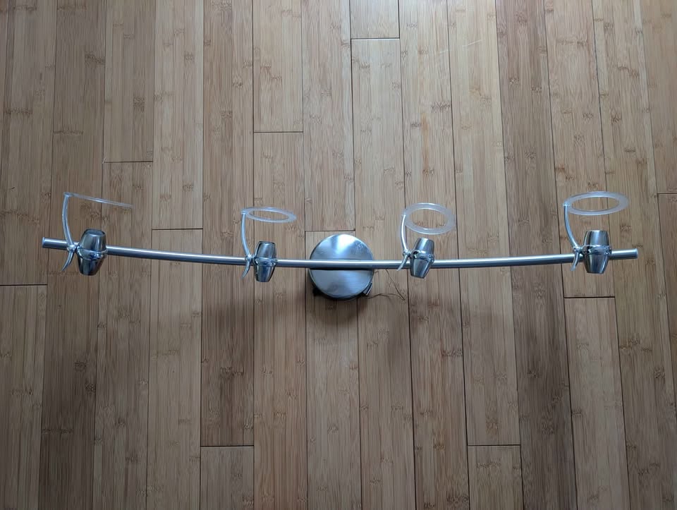Stainless Steel Light Fixture - Halogen Bulbs GU10 - photo 2