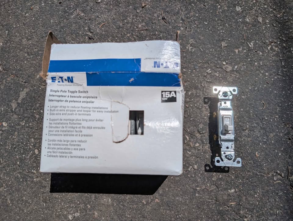 Eaton Single Pole Light Switch - photo 2