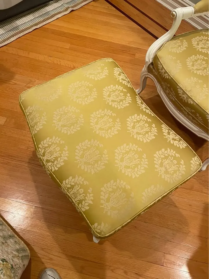 Elegant Accent Chair & Ottoman – Classic French Style Louis XV image indicator(6)