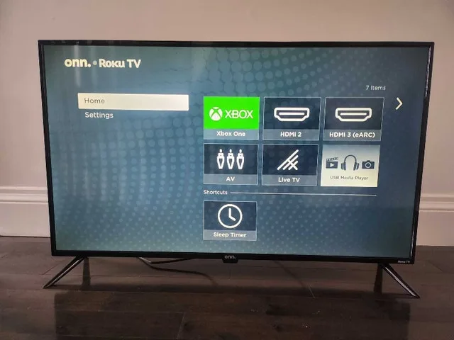 ONN Roku TV, 43 inch (mint condition) image indicator(2)