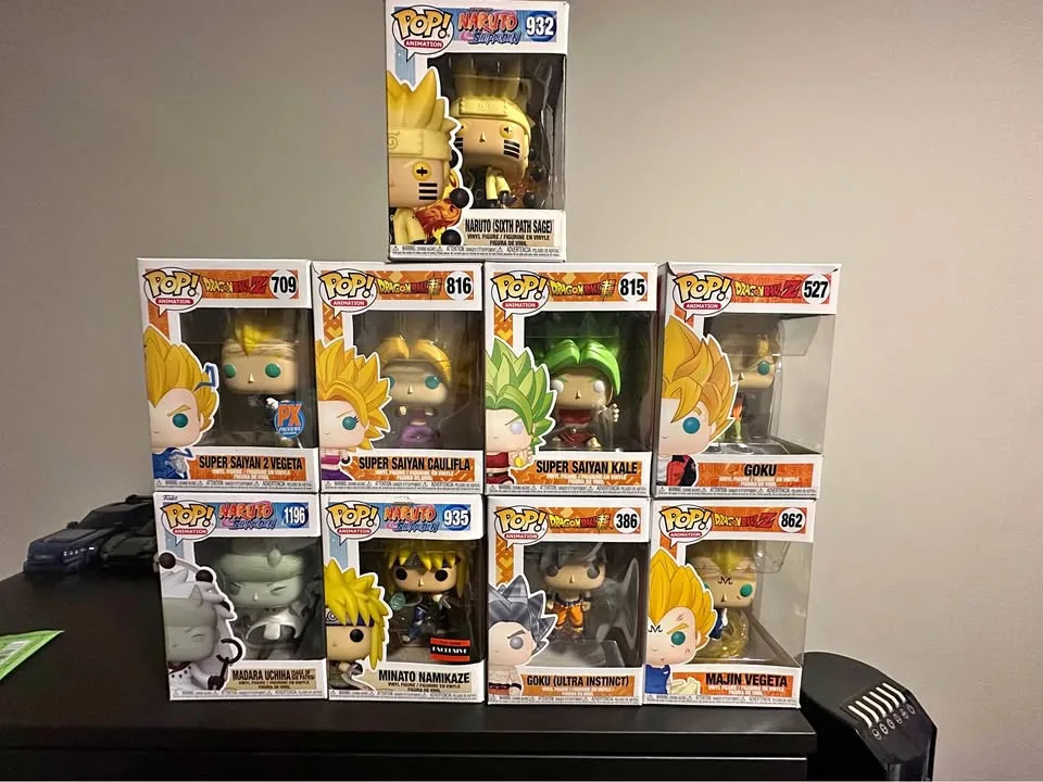 Dragon ball/Naruto funko pops