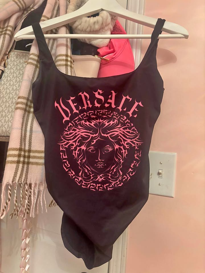Versace Gothic Print Swim Suit