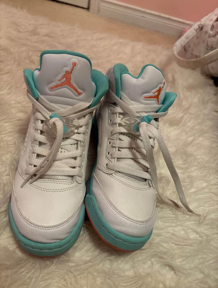 JORDAN 5 LIGHT AQUA / MIAMI - photo 3