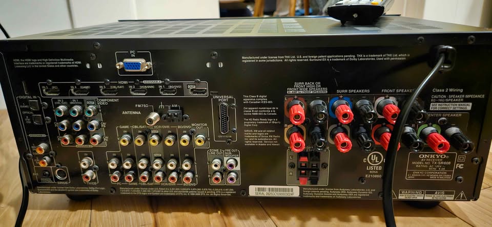 Onkyo TX-SR608 7.2-Channel THX AV Receiver + Remote — Excellent - photo 4