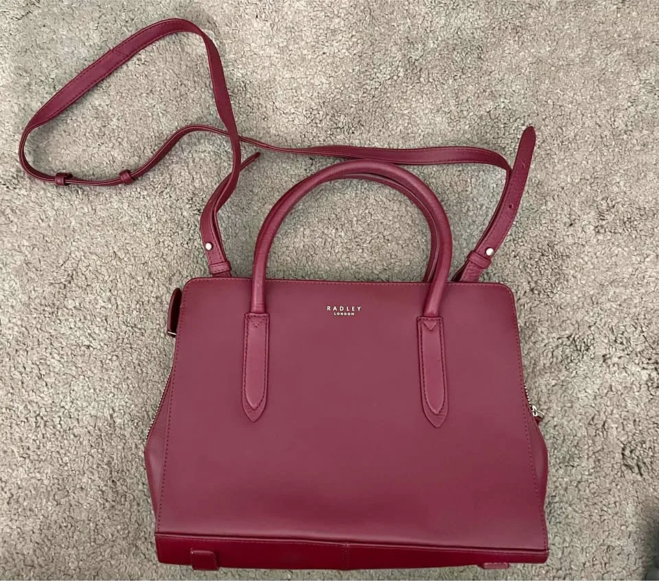 Radley London burgundy woman hand bag thumbnail