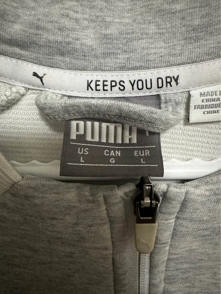 Woman’s Large Zip-Up Puma Sweater image indicator(2)