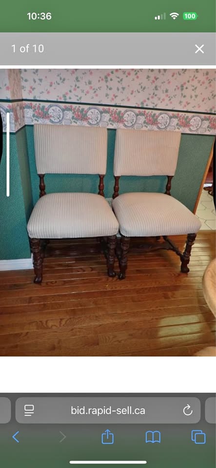 Upholstered chairs