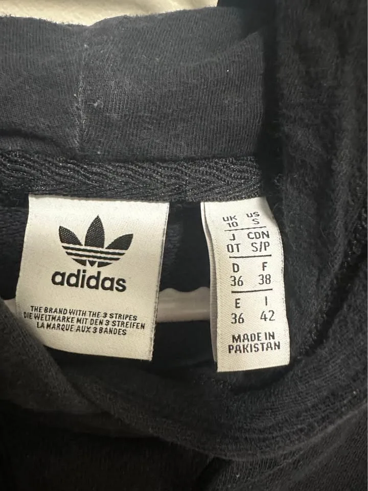 Men’s Black Adidas Hoodie - Sz Small image indicator(2)