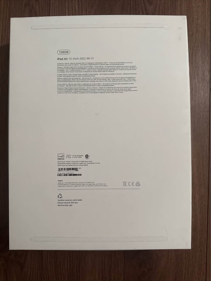 📱 iPad Air 13-inch (M2) – 128GB – Space Gray (Brand New / Open B - photo 4