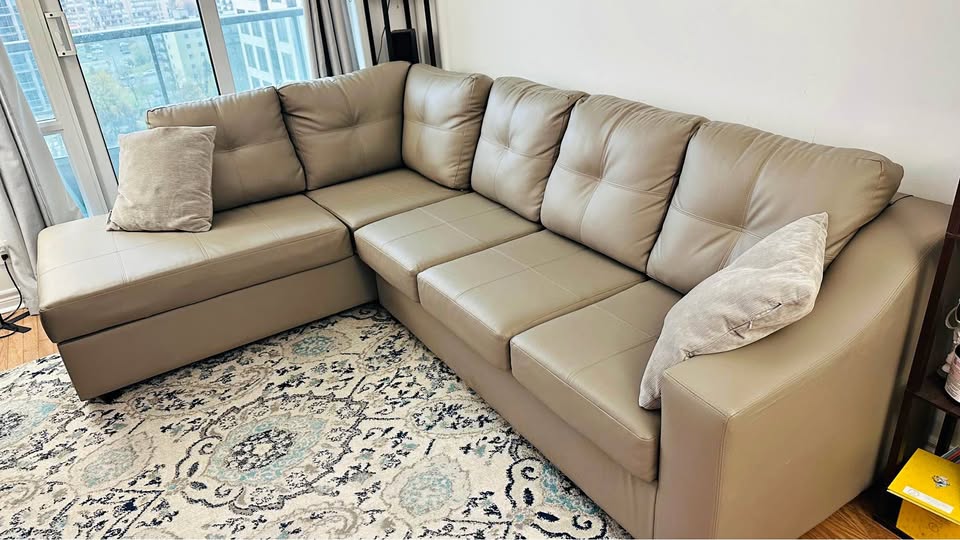 Lightly used L shape sectional sofa for sale