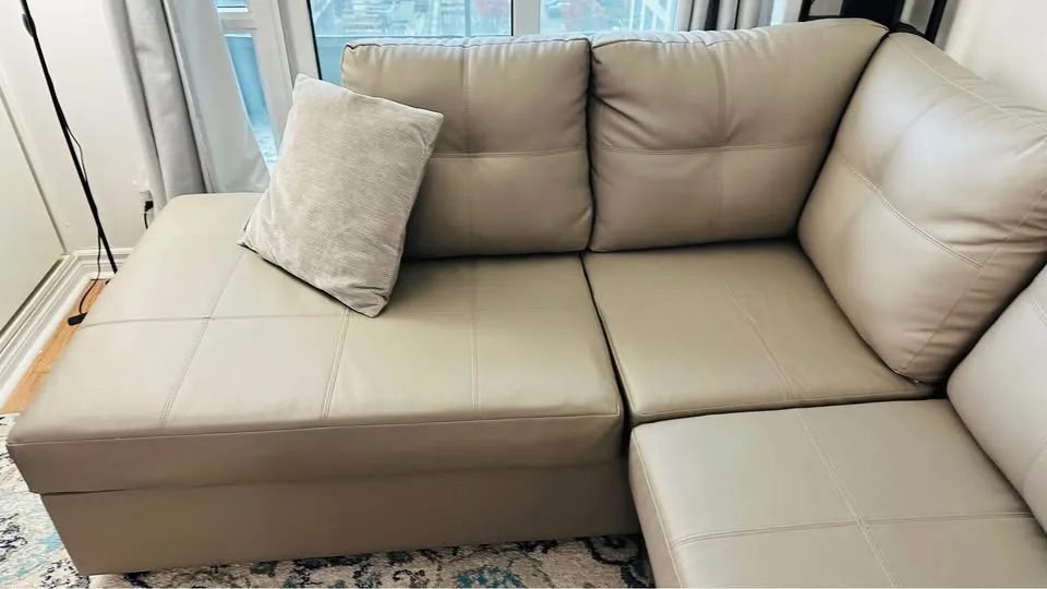 Lightly used L shape sectional sofa for sale image indicator(3)